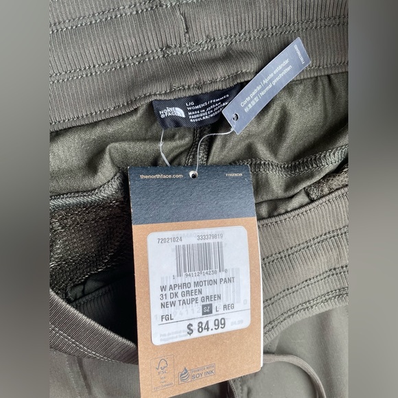 NWT - W Aphro Motion Pant. 31 Dark green. Size L Regular. Never worn before. - Picture 4 of 5